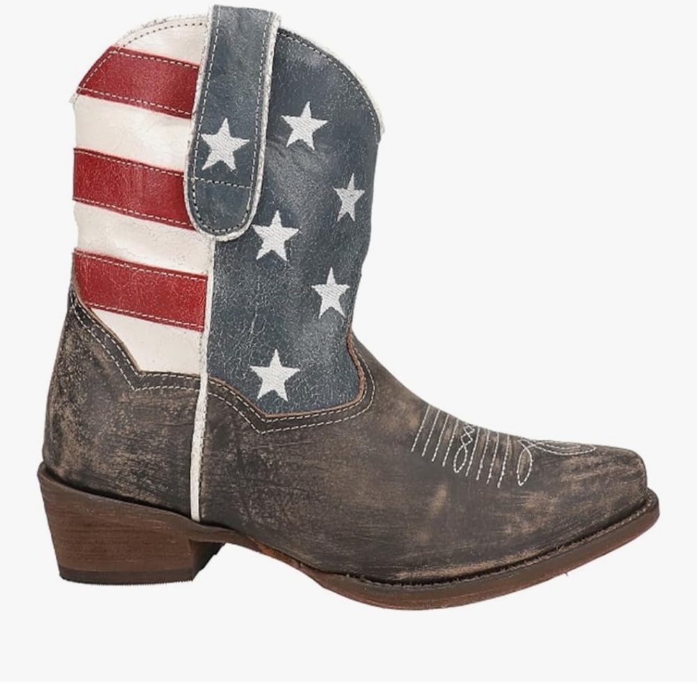 Roper Patriotic American Beauty ankle booties NIB